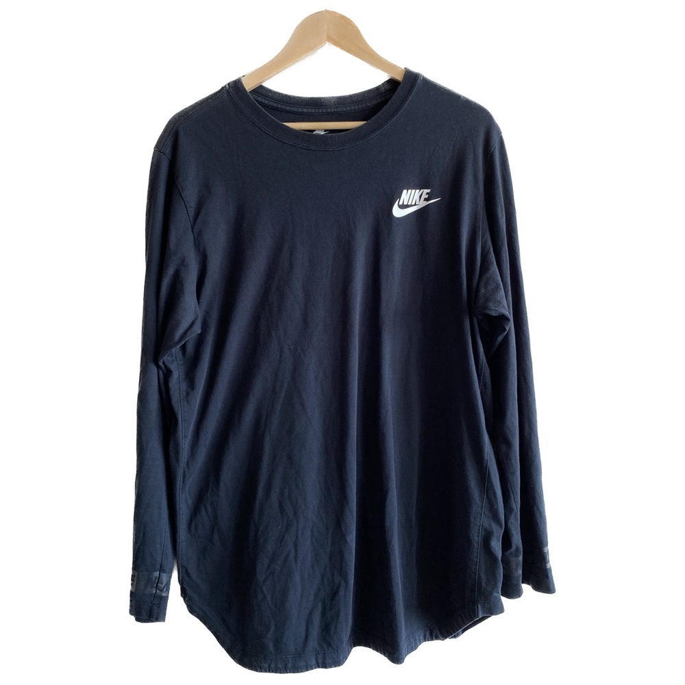 Nike Long Sleeve Shirt Black Cotton